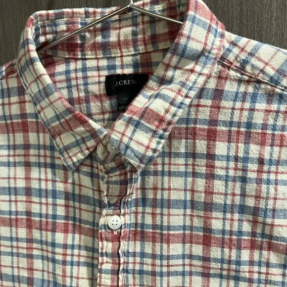 J. Crew Plaid Button Down Shirt Men's Size Medium - Picture 2 of 3